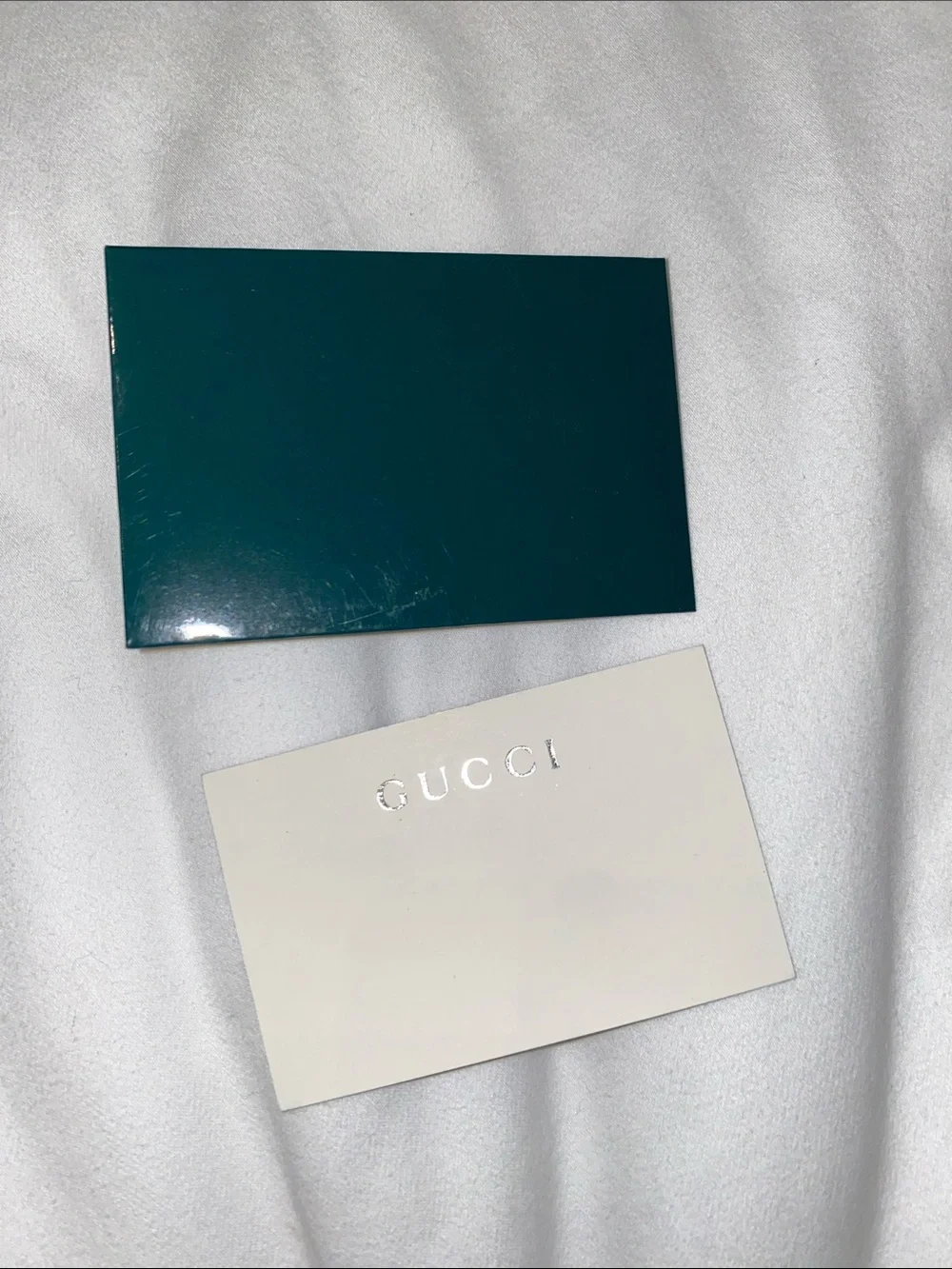 Gucci Dark Green Envelope & Holographic Palm Card